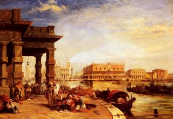 Edward Pritchett : Looking To St Marks Square From The Dogana